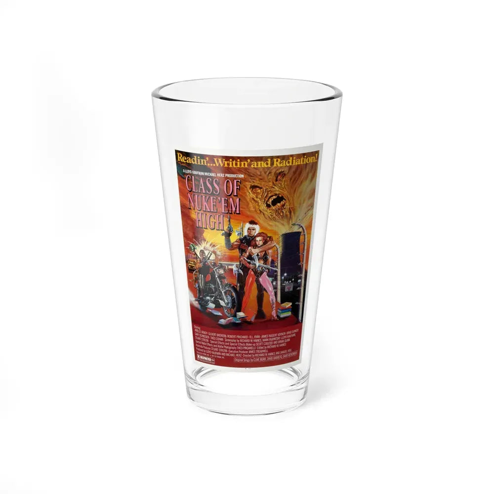 CLASS OF NUKE'EM HIGH 1986 Movie Poster - Pint Glass 16oz 16oz - Go Mug Yourself