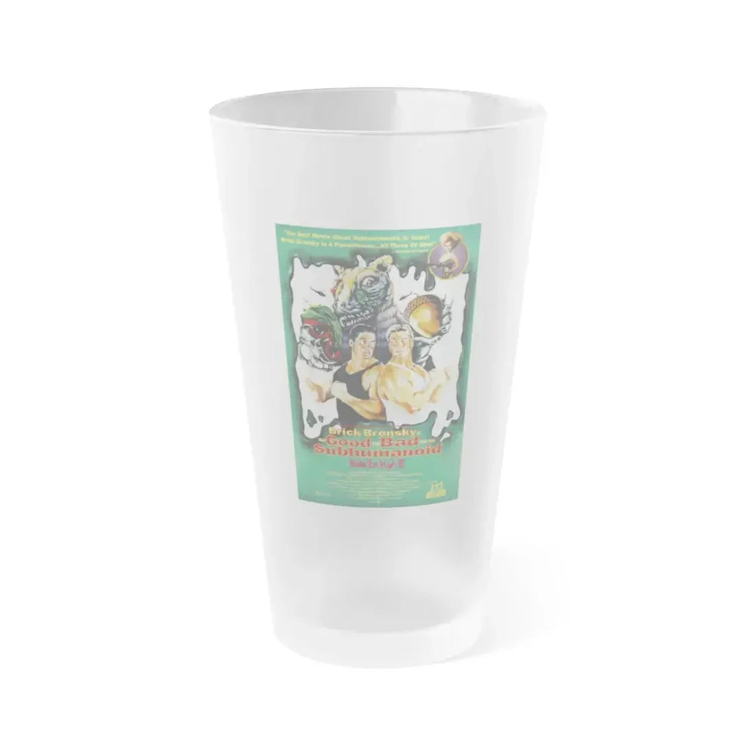 CLASS OF NUKE'EM HIGH 3 1994 Movie Poster - Frosted Pint Glass 16oz 16oz Frosted - Go Mug Yourself