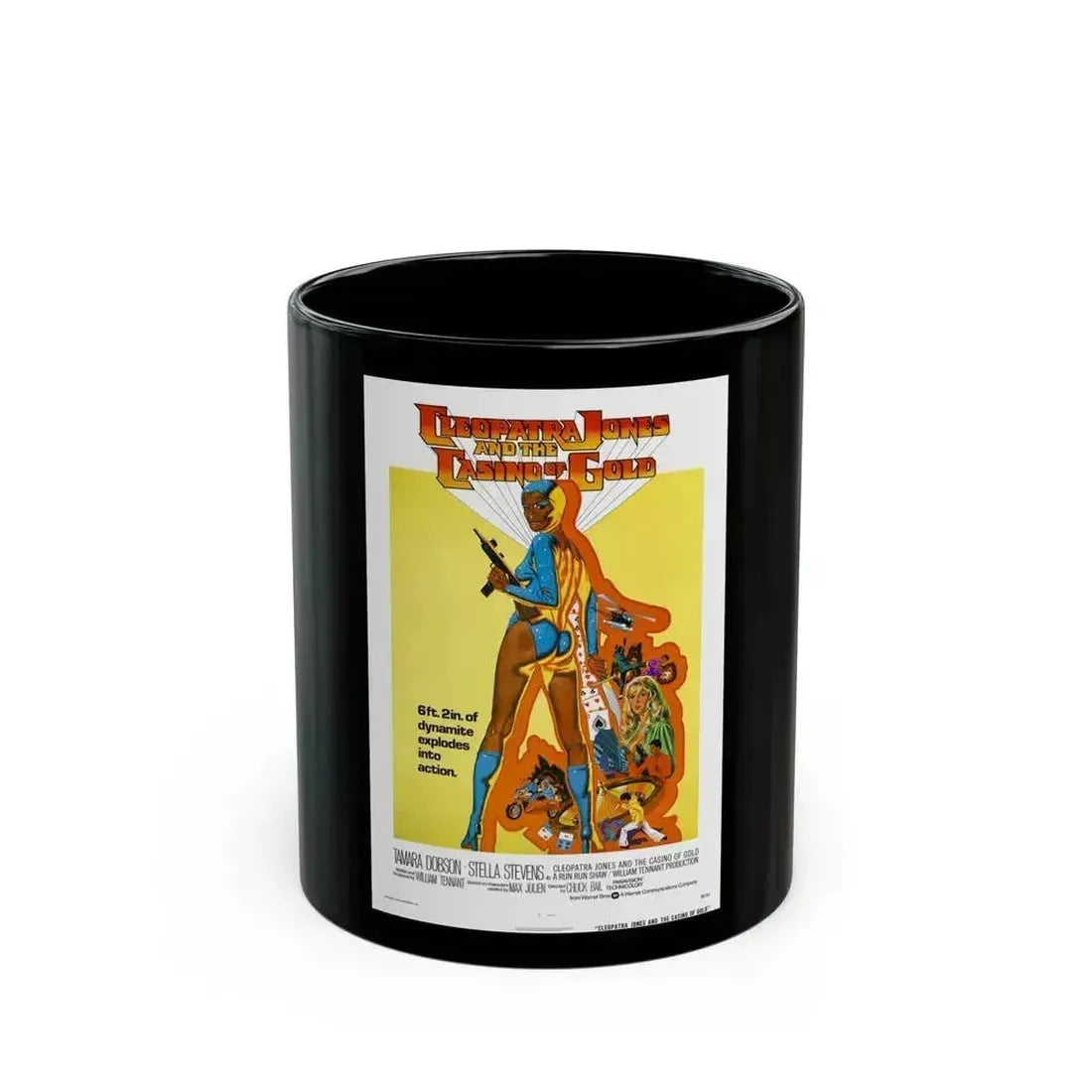 CLEOPATRA JONES AND THE CASINO OF GOLD 1975 Movie Poster - Black Coffee Mug 11oz - Go Mug Yourself