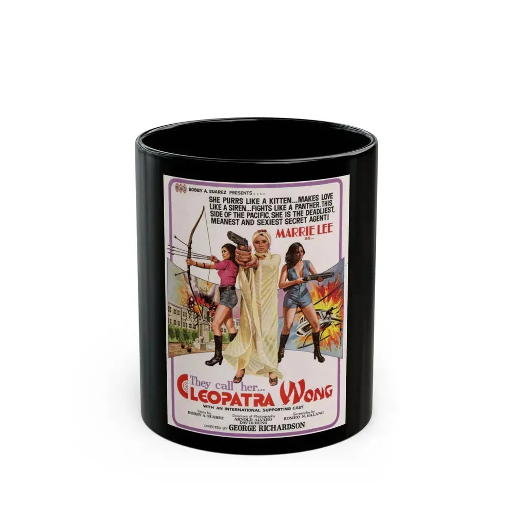 CLEOPATRA WONG 1978 Movie Poster - Black Coffee Mug 11oz - Go Mug Yourself