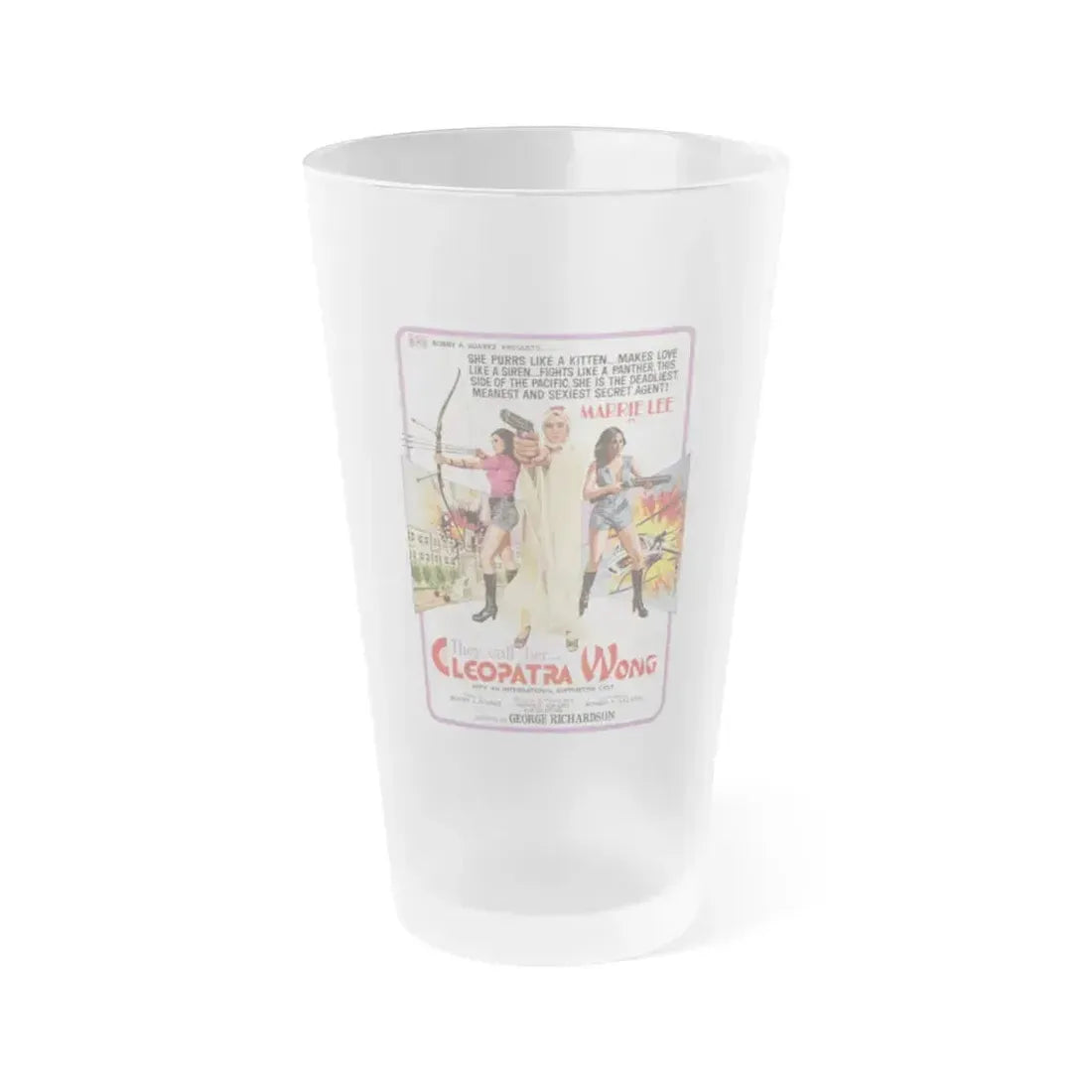 CLEOPATRA WONG 1978 Movie Poster - Frosted Pint Glass 16oz 16oz Frosted - Go Mug Yourself