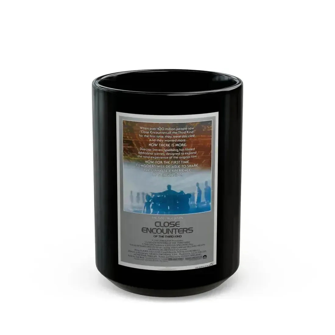 CLOSE ENCOUNTERS OF THE THIRD KIND (SPECIAL EDITION) 1977 Movie Poster - Black Coffee Mug 15oz - Go Mug Yourself