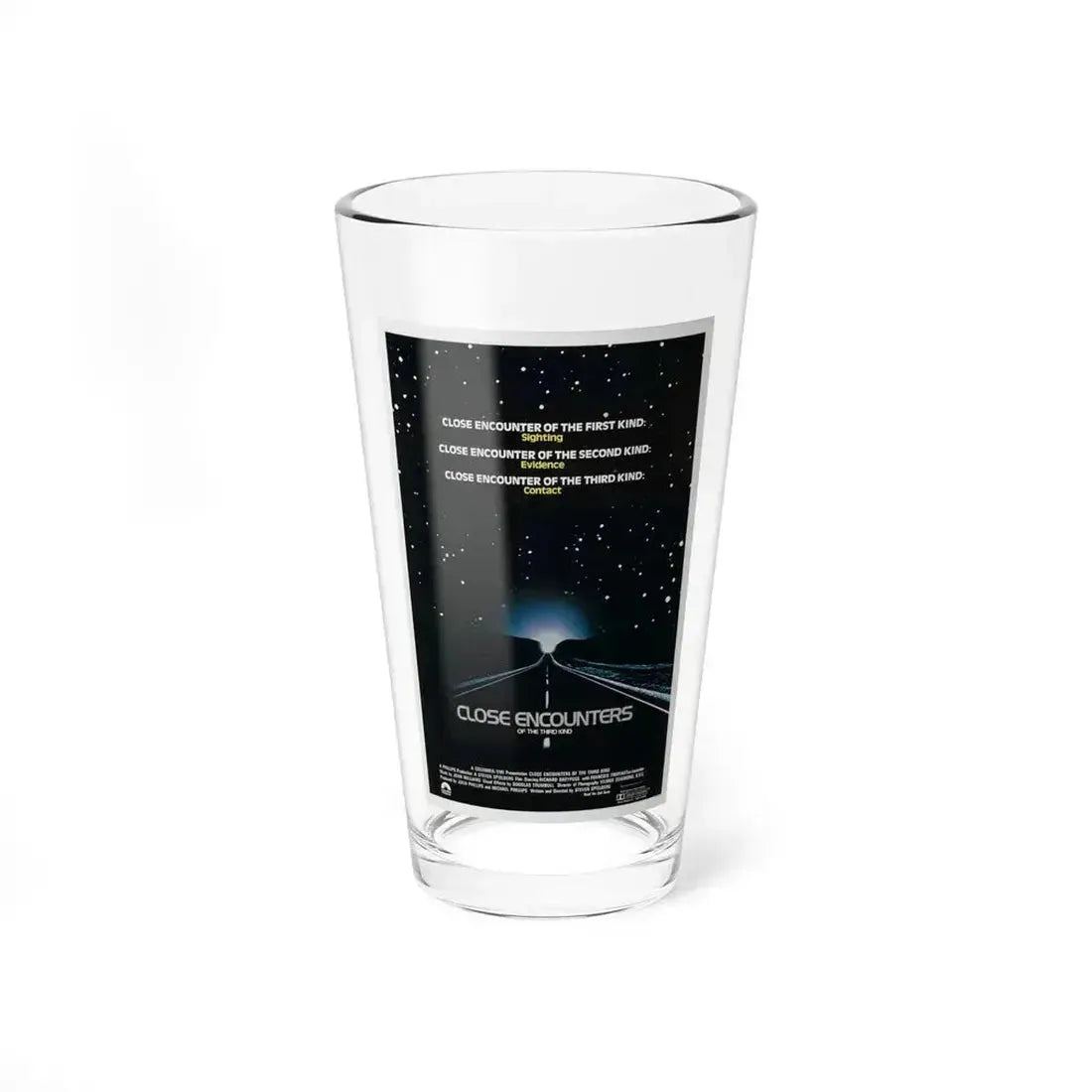CLOSE ENCOUNTERS OF THE THIRD KIND (teaser) 1977 Movie Poster - Pint Glass 16oz 16oz - Go Mug Yourself