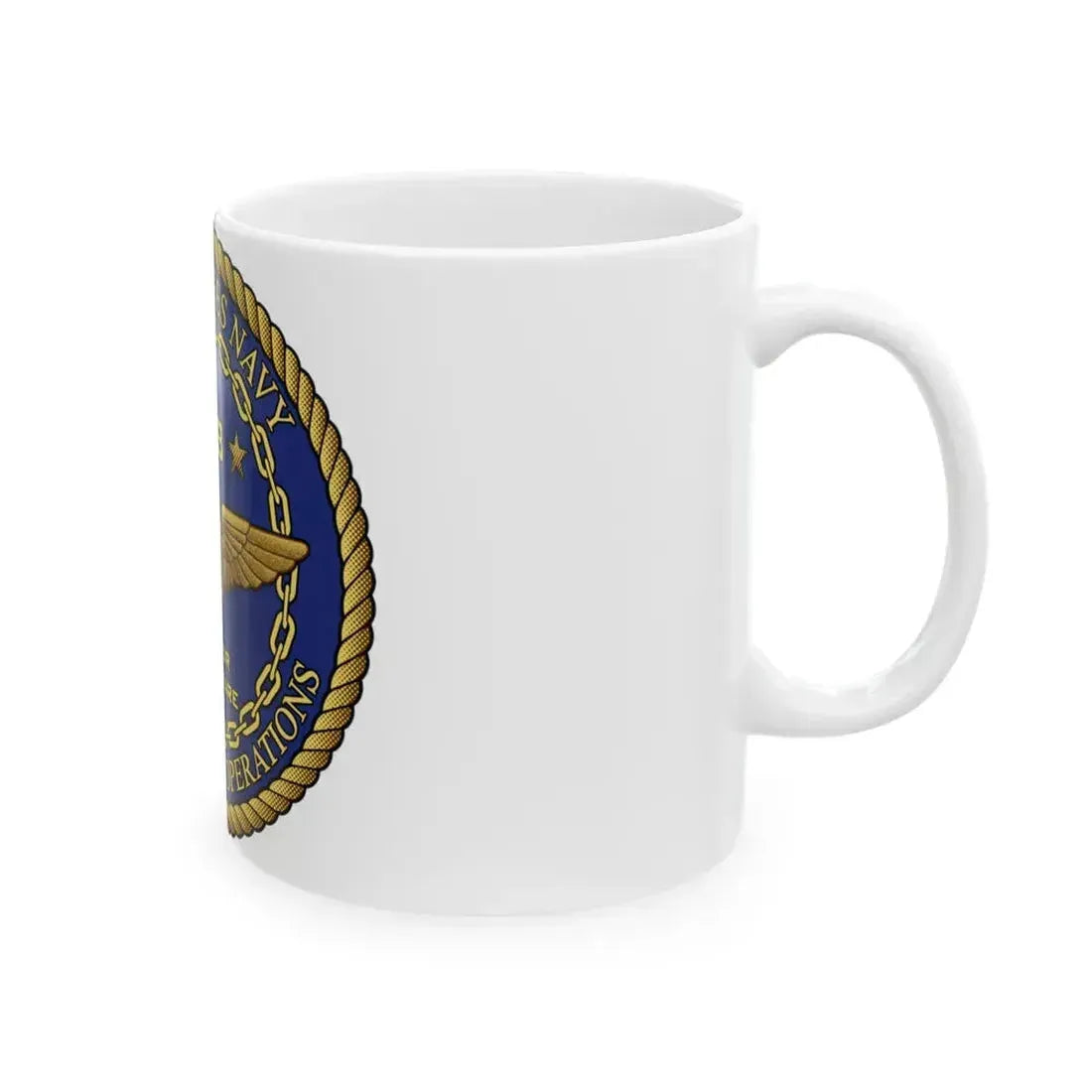 CNO Chief of Naval Operations N98 Dir Air Warfa (U.S. Navy) White Coffee Mug - Go Mug Yourself