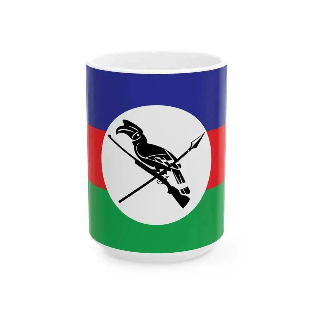 CNO-CNDF Flag (Myanmar) White Coffee Mug 15oz - Go Mug Yourself
