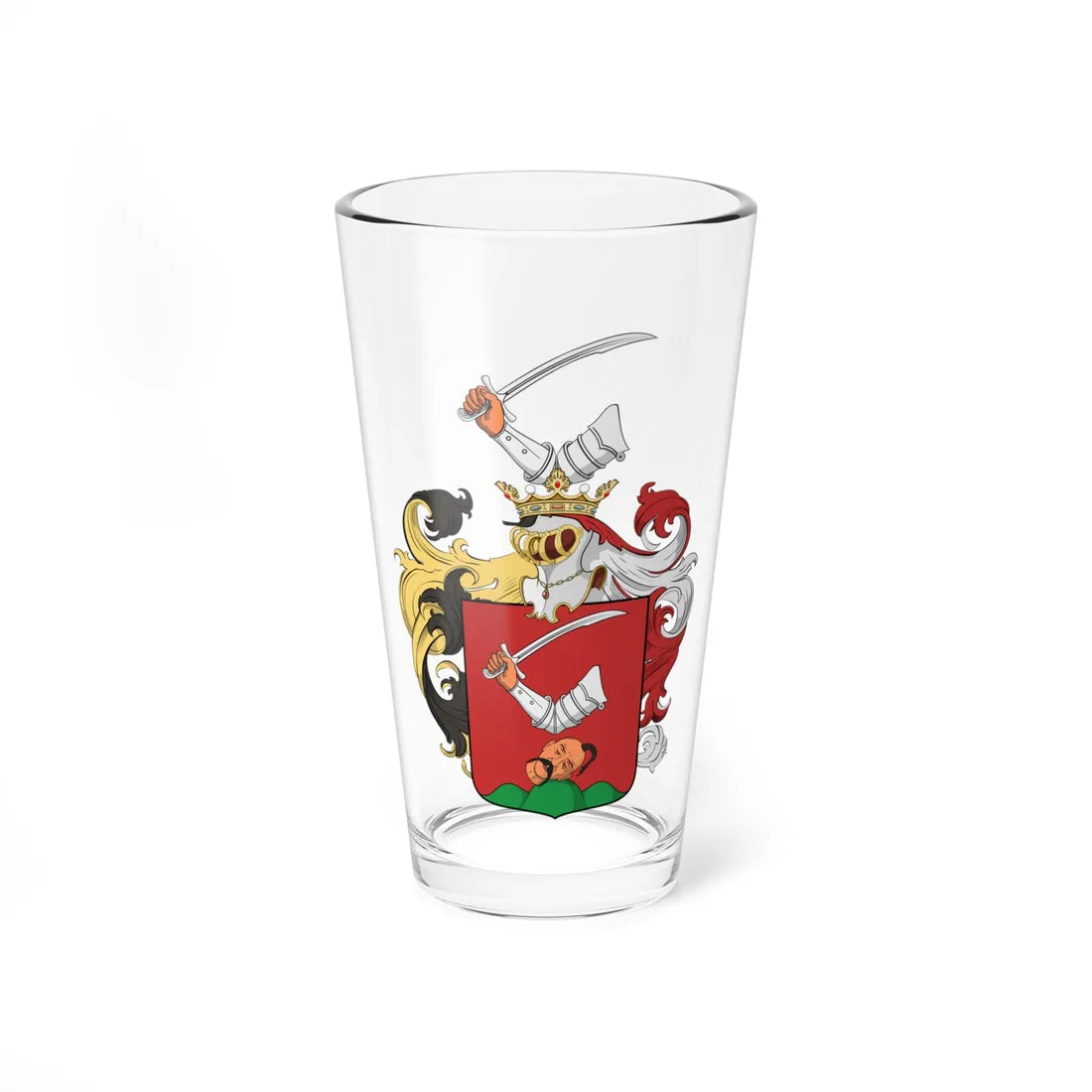 Coa Hungary Family Tatár 1629 (Hungary) (Coat of Arms) Pint Glass 16oz - Go Mug Yourself