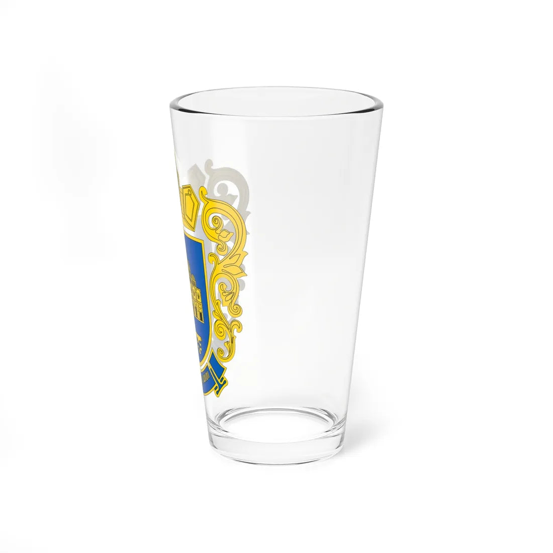 COA Shevchenkivskyi Kyiv Ukraine (Ukraine) (Coat of Arms) Pint Glass 16oz - Go Mug Yourself