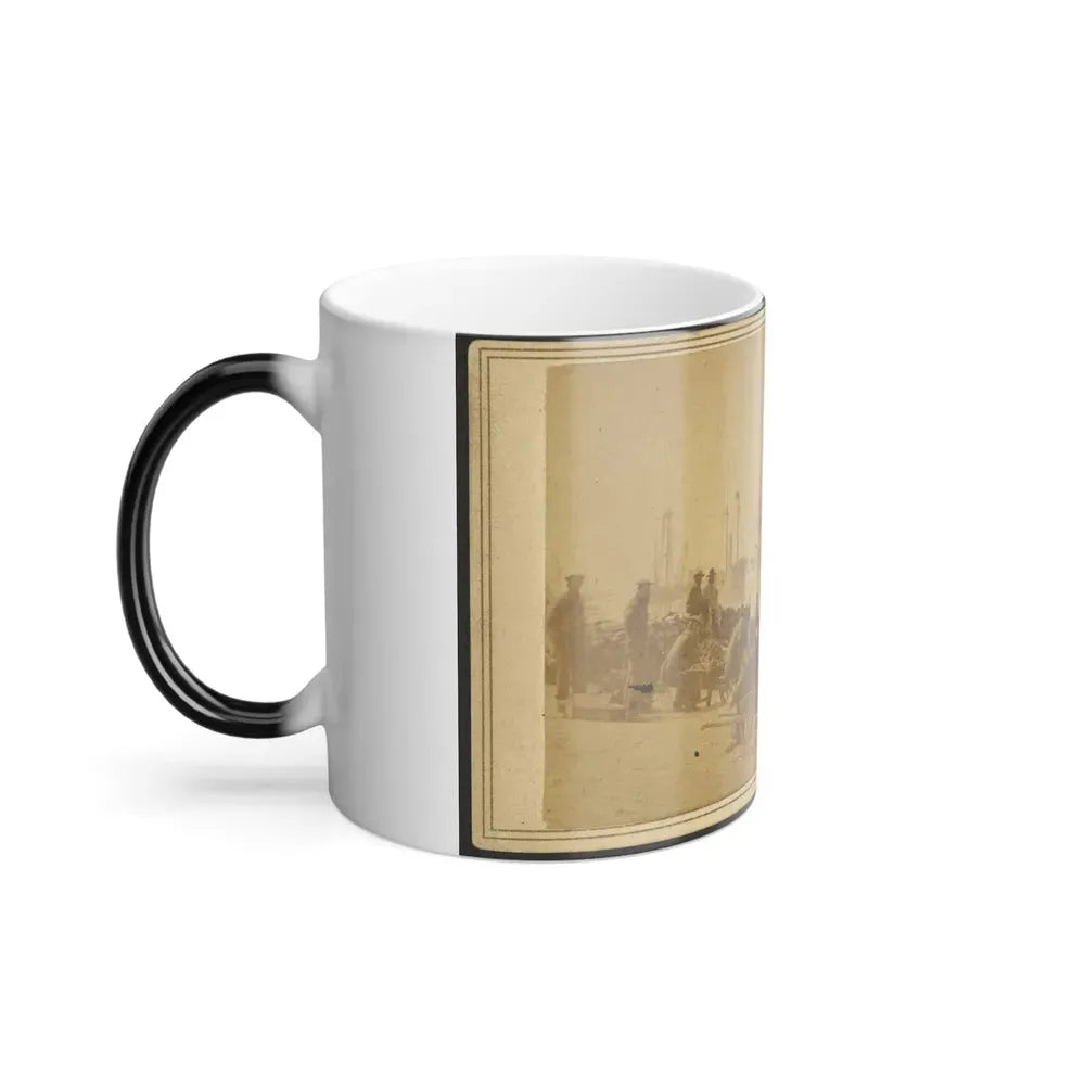 Coaling Admiral Farragut's Fleet at Baton Rouge, Louisiana (U.S. Civil War) Color Changing Coffee Mug 11oz - Go Mug Yourself