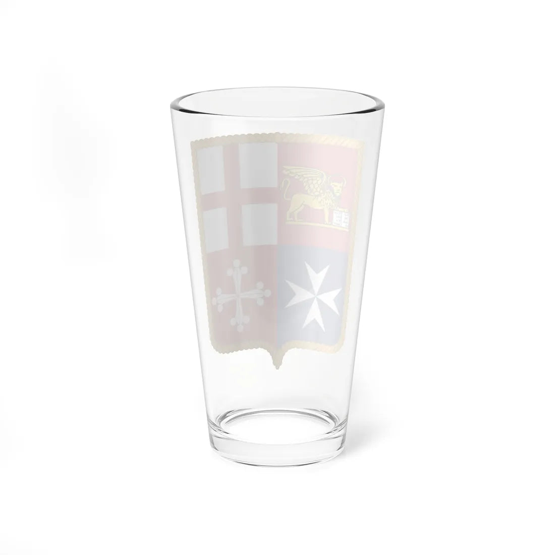Coat of arm of Italy Civil ensign (Italy) (Coat of Arms) Pint Glass 16oz - Go Mug Yourself