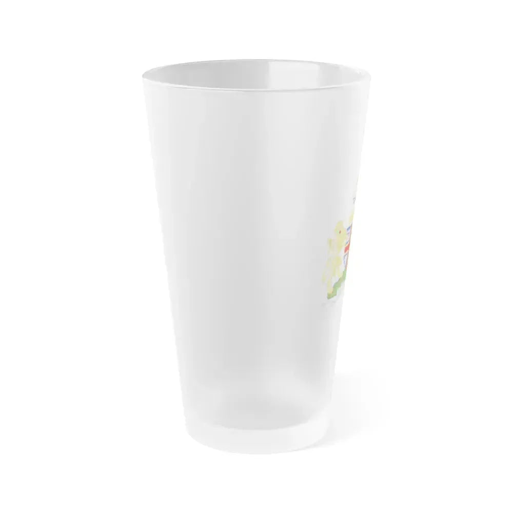 Coat of Arms Adelaida Australia - Frosted Pint Glass 16oz - Go Mug Yourself