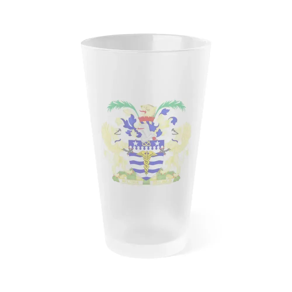 Coat of Arms Brisbane Australia - Frosted Pint Glass 16oz 16oz Frosted - Go Mug Yourself