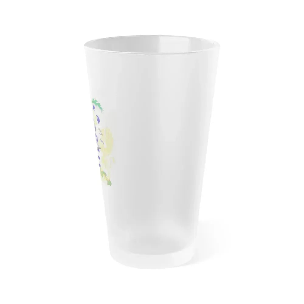 Coat of Arms Brisbane Australia - Frosted Pint Glass 16oz - Go Mug Yourself