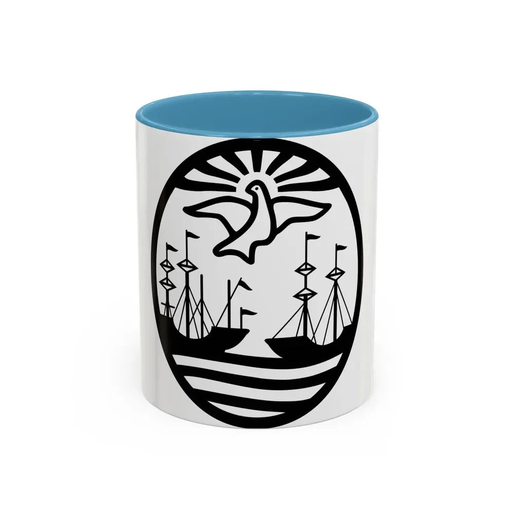 Coat of Arms Buenos Aires Argentina - Accent Coffee Mug 11oz Light Blue - Go Mug Yourself
