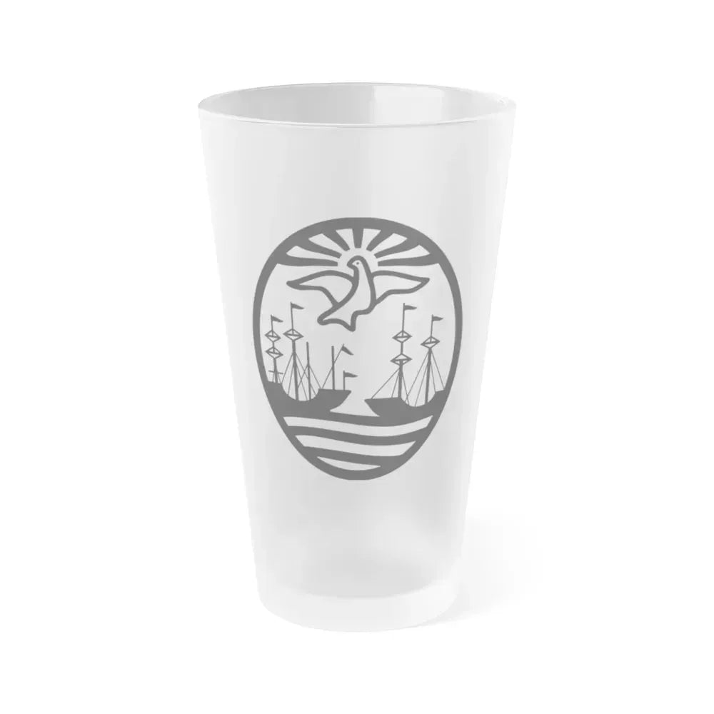 Coat of Arms Buenos Aires Argentina - Frosted Pint Glass 16oz 16oz Frosted - Go Mug Yourself