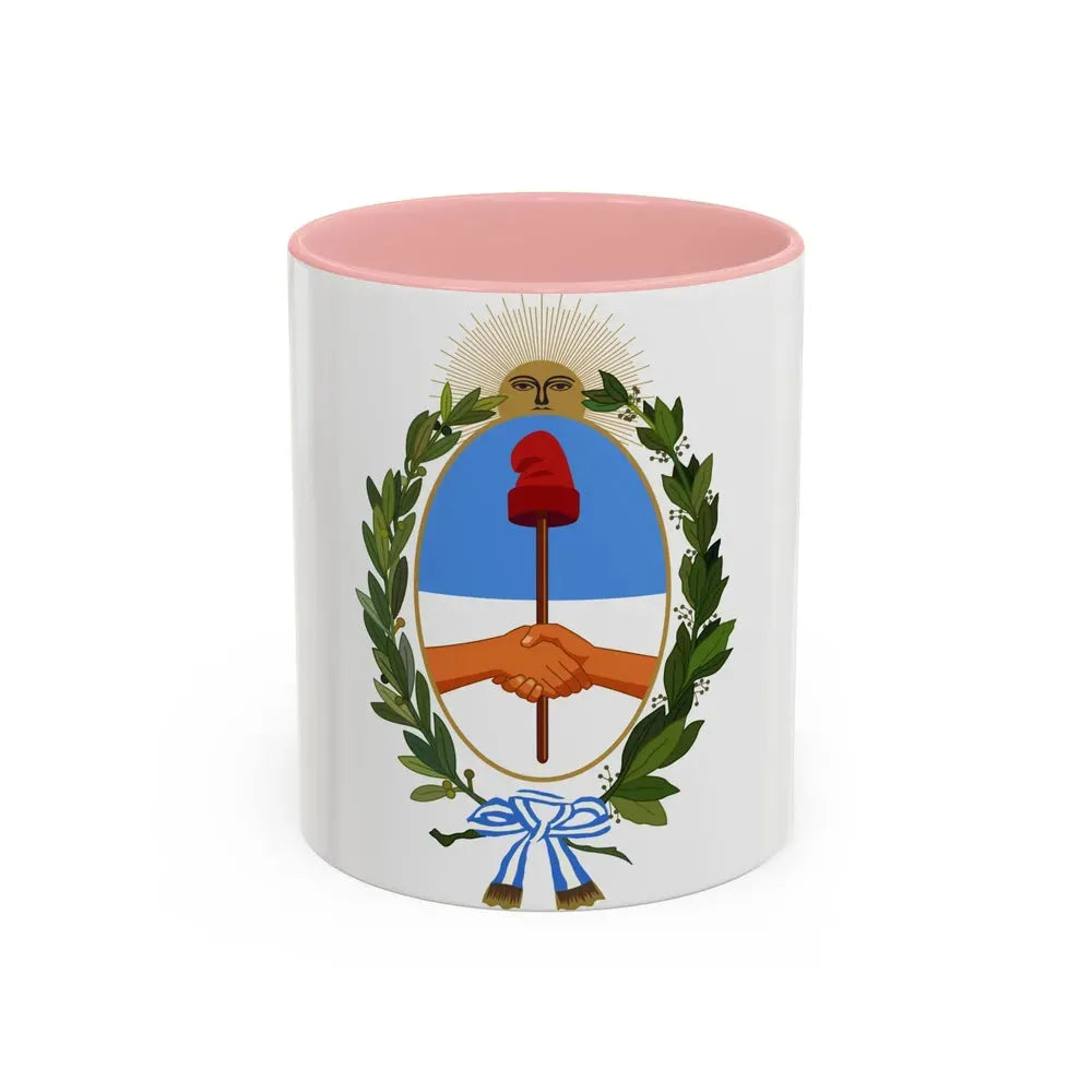 Coat of Arms Buenos Aires Province Argentina - Accent Coffee Mug 11oz Pink - Go Mug Yourself