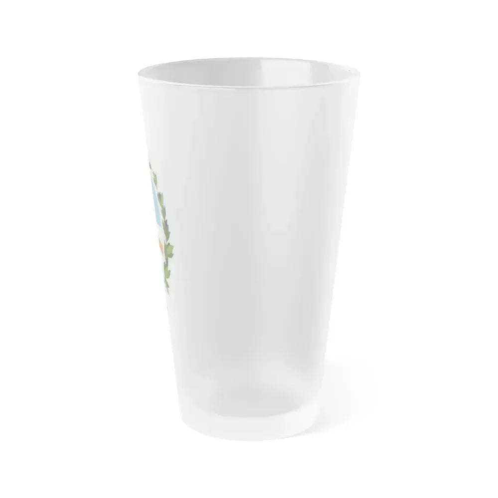 Coat of Arms Buenos Aires Province Argentina - Frosted Pint Glass 16oz - Go Mug Yourself