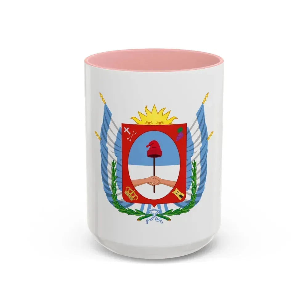 Coat of Arms Catamarca Argentina - Accent Coffee Mug 15oz Pink - Go Mug Yourself