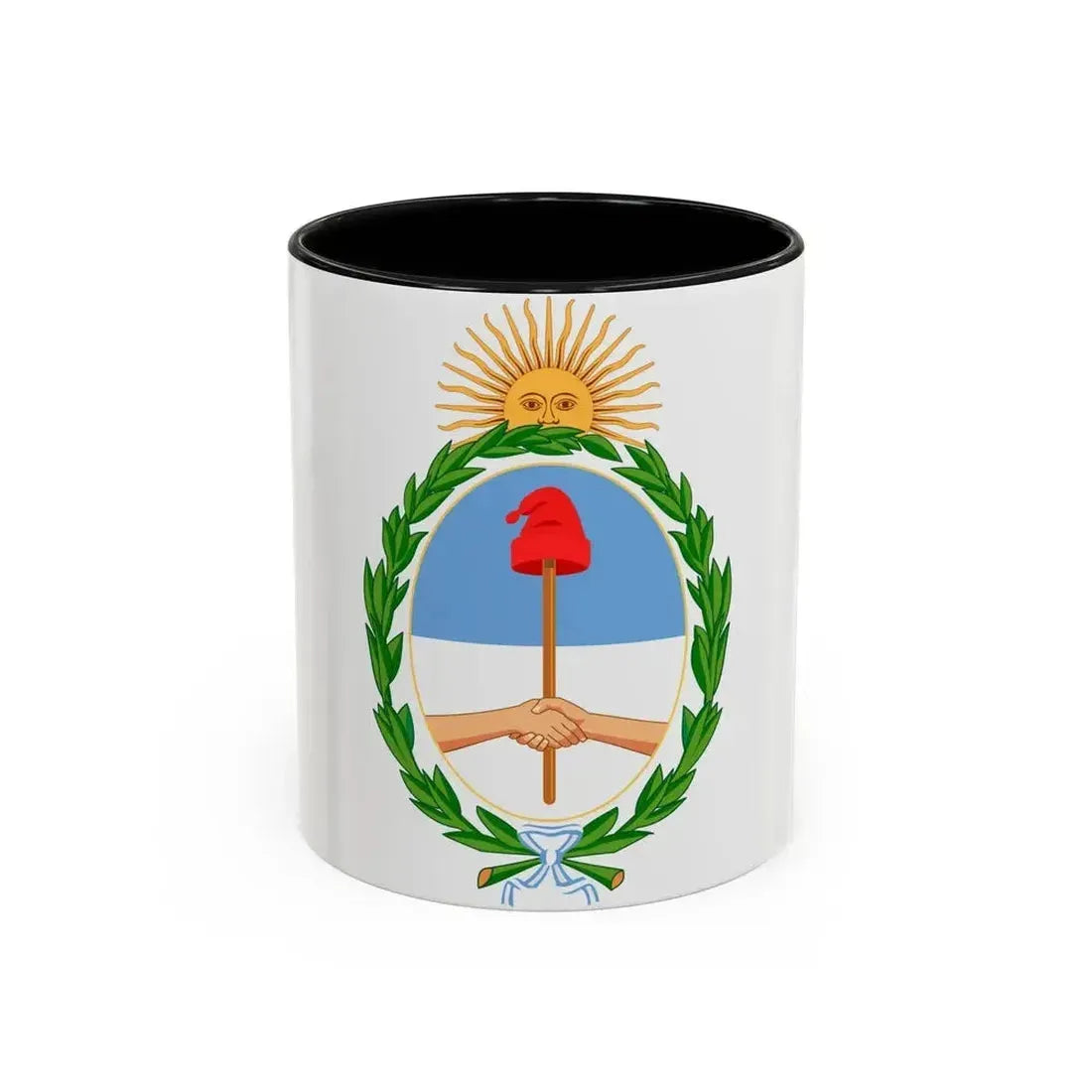 Coat of Arms Coat of arms of Argentina Argentina - Accent Coffee Mug 11oz Black - Go Mug Yourself