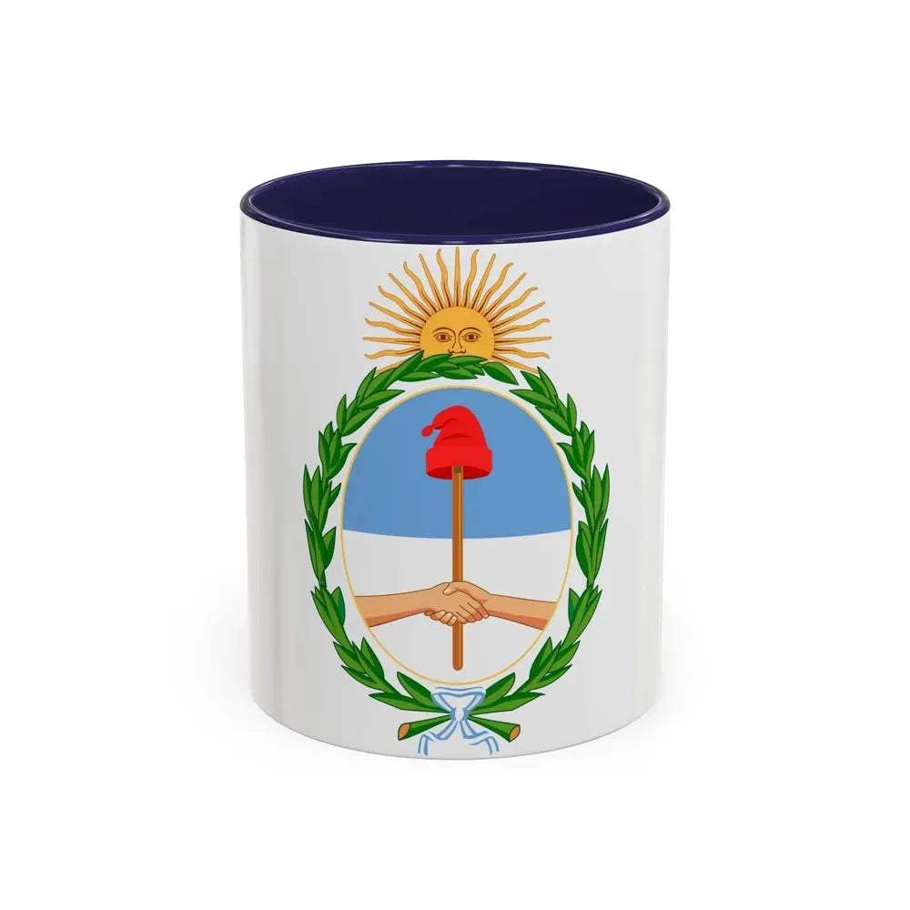 Coat of Arms Coat of arms of Argentina Argentina - Accent Coffee Mug 11oz Navy - Go Mug Yourself