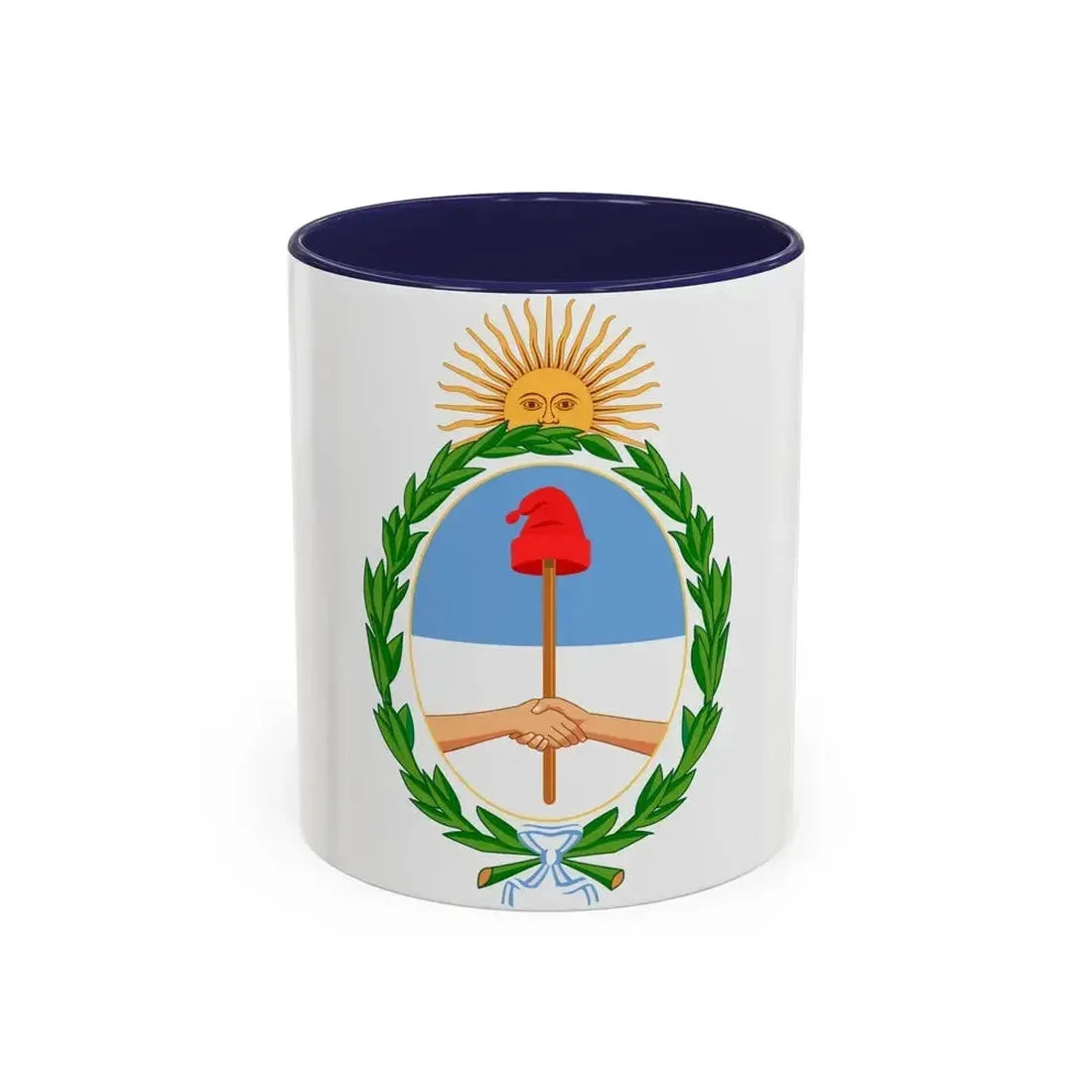 Coat of Arms Coat of arms of Argentina Argentina - Accent Coffee Mug 11oz Navy - Go Mug Yourself