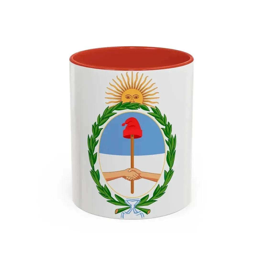 Coat of Arms Coat of arms of Argentina Argentina - Accent Coffee Mug 11oz Red - Go Mug Yourself
