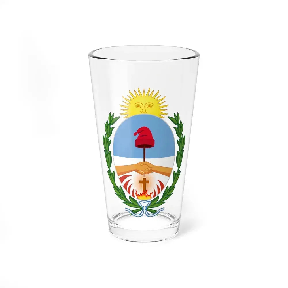 Coat of Arms Corrientes Argentina - Pint Glass 16oz 16oz - Go Mug Yourself
