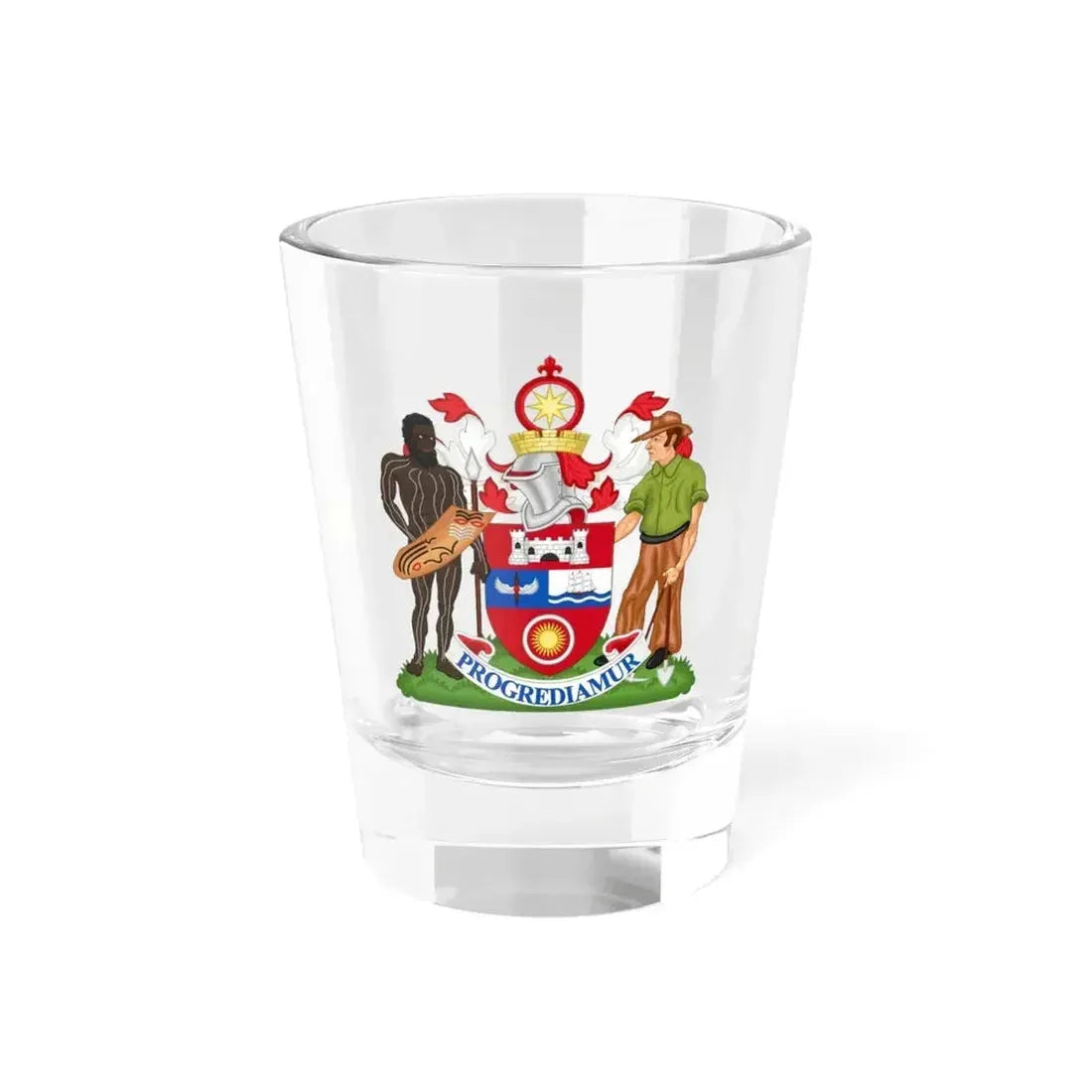 Coat of Arms Darwin Australia - Shot Glass 1.5oz 1.5oz - Go Mug Yourself