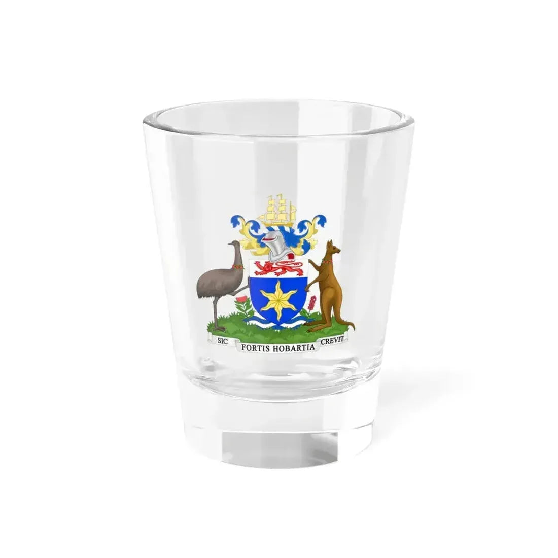 Coat of Arms Hobart Australia - Shot Glass 1.5oz 1.5oz - Go Mug Yourself