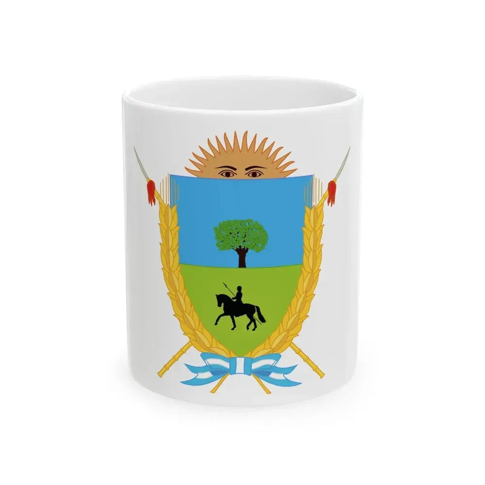 Coat of Arms La Pampa Argentina - White Coffee Mug 11oz - Go Mug Yourself