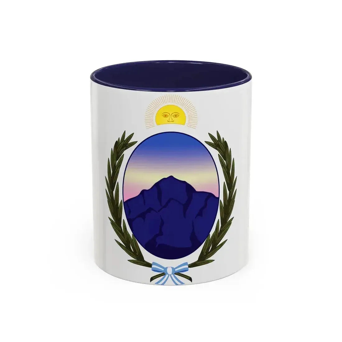 Coat of Arms La Rioja Argentina - Accent Coffee Mug 11oz Navy - Go Mug Yourself