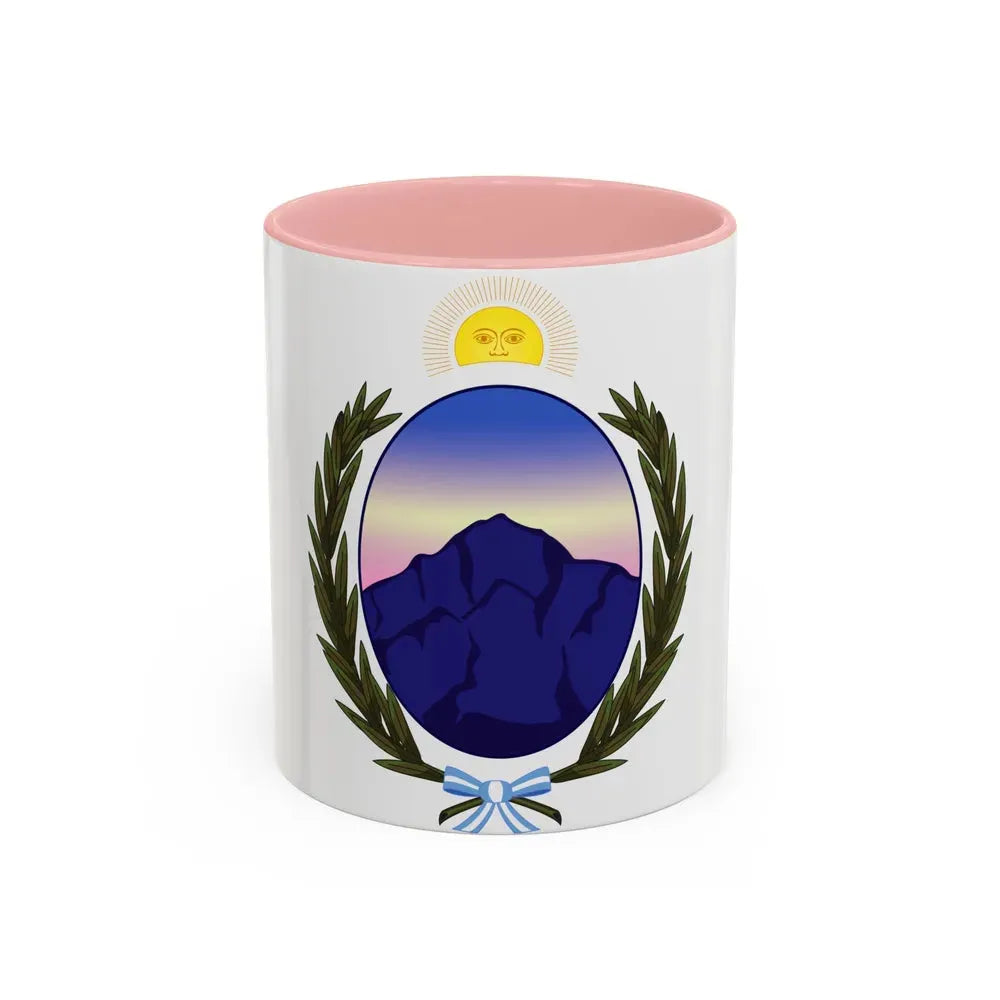 Coat of Arms La Rioja Argentina - Accent Coffee Mug 11oz Pink - Go Mug Yourself