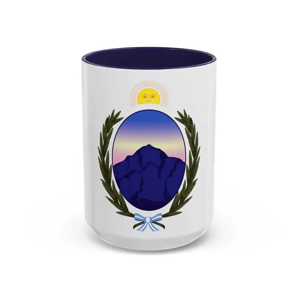 Coat of Arms La Rioja Argentina - Accent Coffee Mug 15oz Navy - Go Mug Yourself