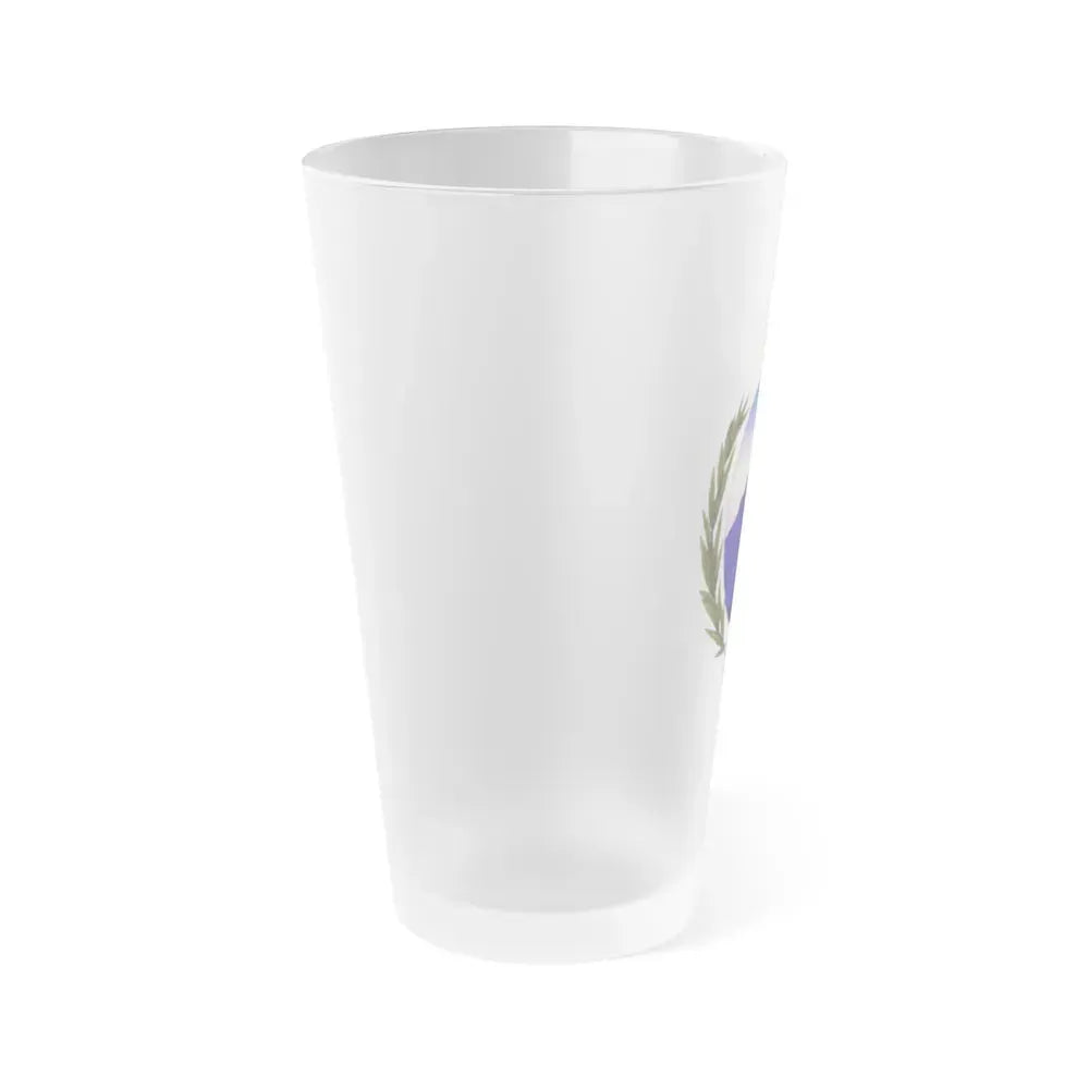 Coat of Arms La Rioja Argentina - Frosted Pint Glass 16oz - Go Mug Yourself