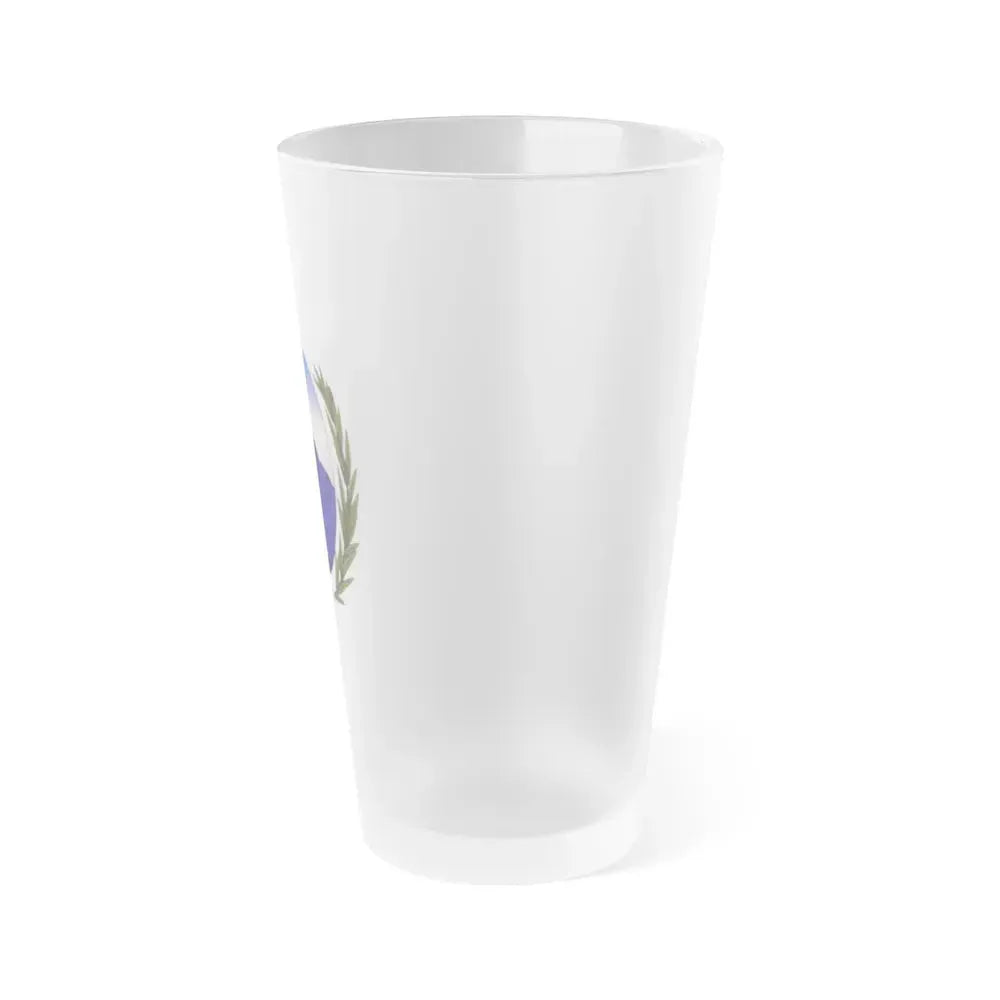 Coat of Arms La Rioja Argentina - Frosted Pint Glass 16oz - Go Mug Yourself