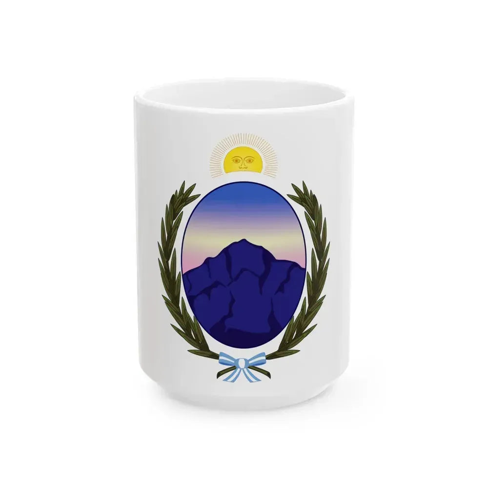 Coat of Arms La Rioja Argentina - White Coffee Mug 15oz - Go Mug Yourself