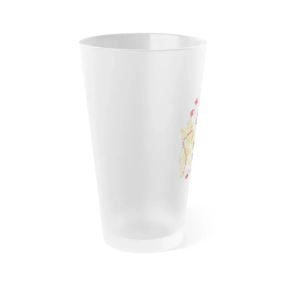 Coat of Arms Melbourne Australia - Frosted Pint Glass 16oz - Go Mug Yourself