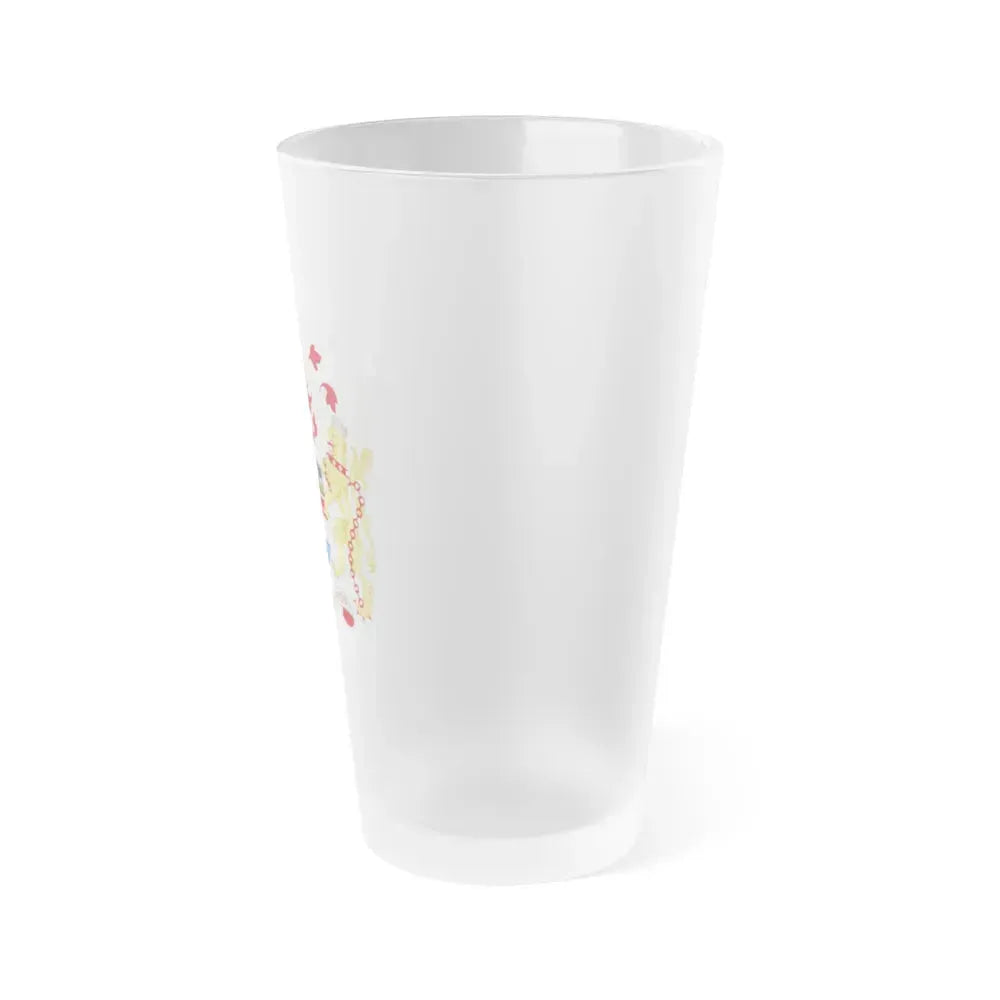 Coat of Arms Melbourne Australia - Frosted Pint Glass 16oz - Go Mug Yourself