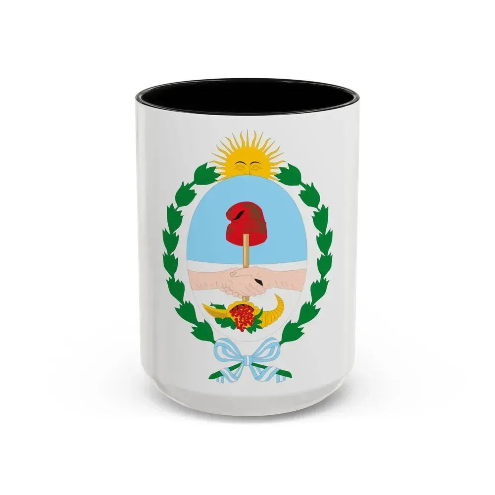 Coat of Arms Mendoza Argentina - Accent Coffee Mug 15oz Black - Go Mug Yourself