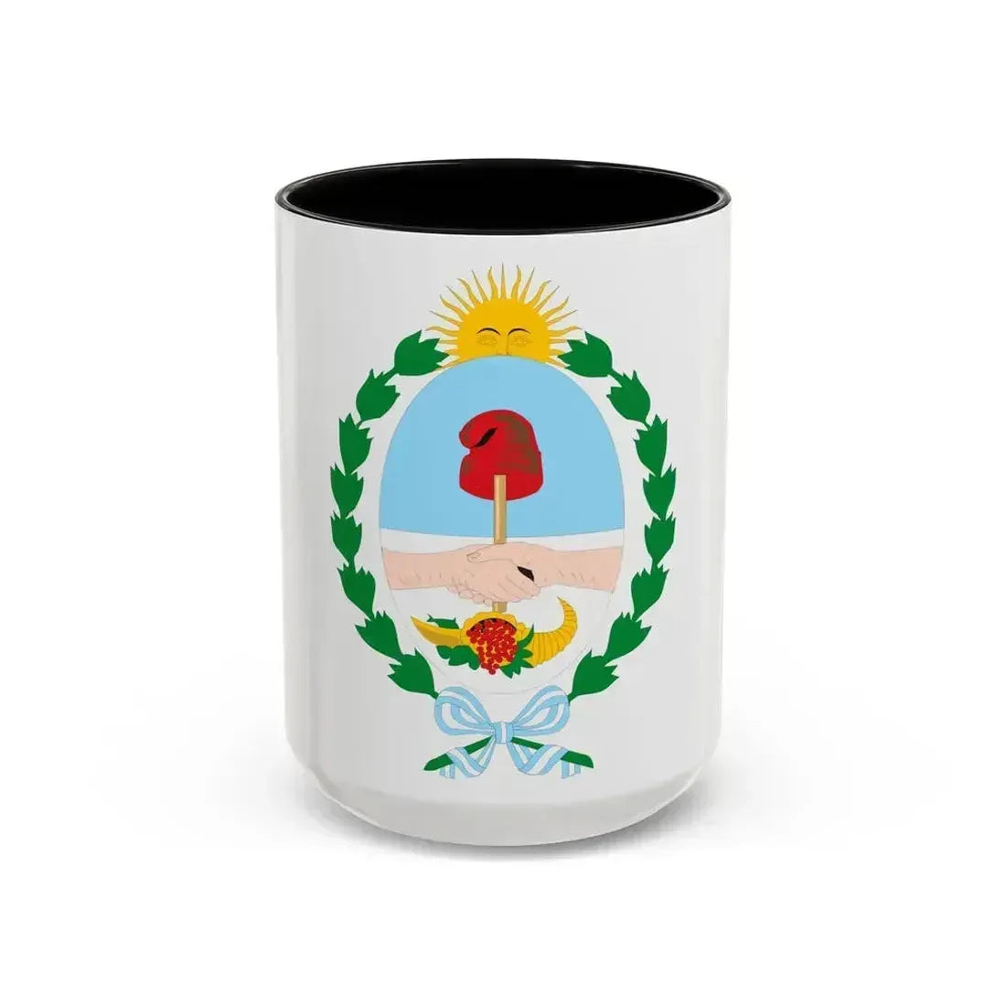 Coat of Arms Mendoza Argentina - Accent Coffee Mug 15oz Black - Go Mug Yourself