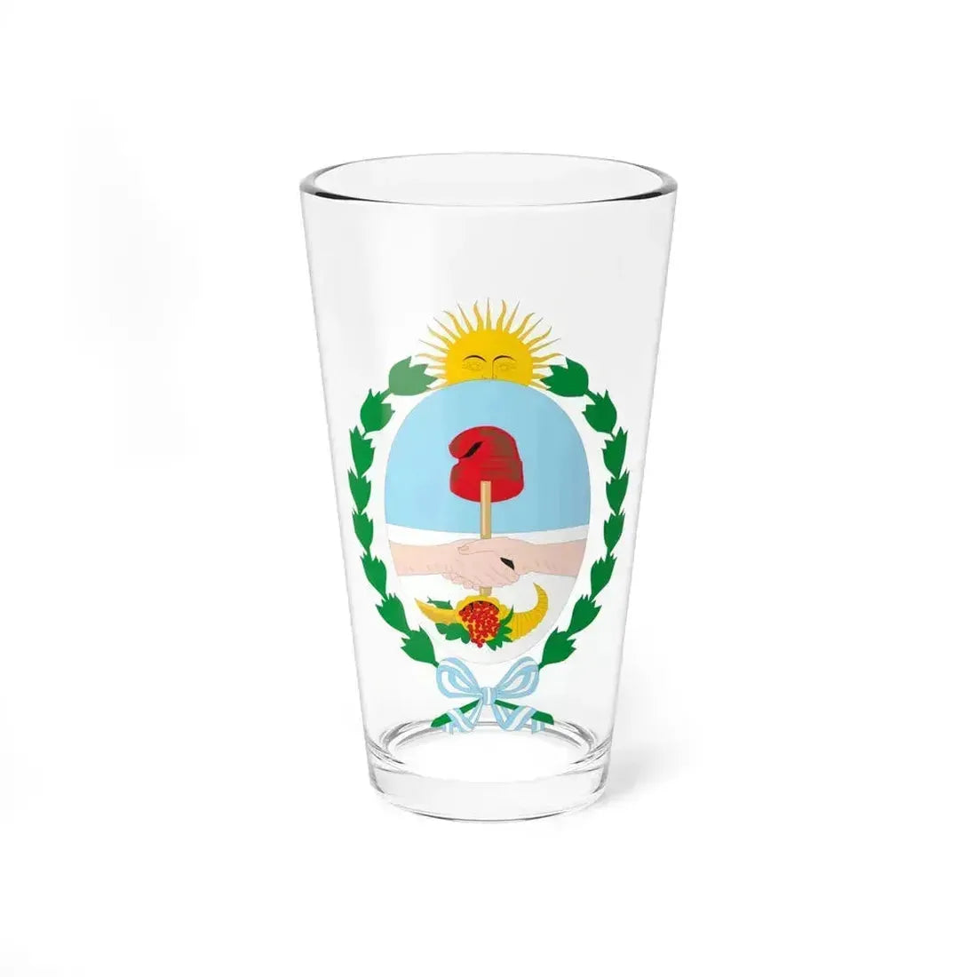 Coat of Arms Mendoza Argentina - Pint Glass 16oz 16oz - Go Mug Yourself