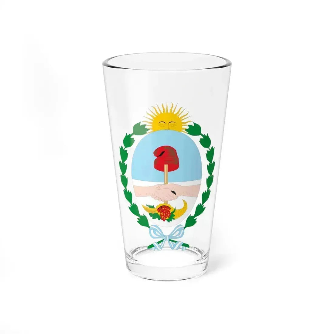 Coat of Arms Mendoza Argentina - Pint Glass 16oz 16oz - Go Mug Yourself