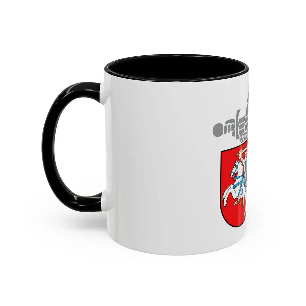 Coat of Arms Ministry of National Defence Lithuania - Accent Coffee Mug - Go Mug Yourself