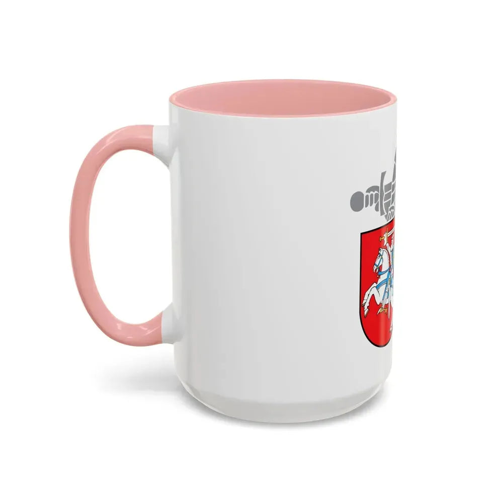 Coat of Arms Ministry of National Defence Lithuania - Accent Coffee Mug - Go Mug Yourself