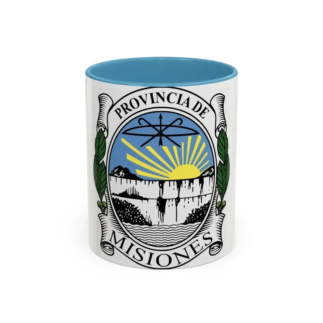 Coat of Arms Misiones Argentina - Accent Coffee Mug 11oz Light Blue - Go Mug Yourself