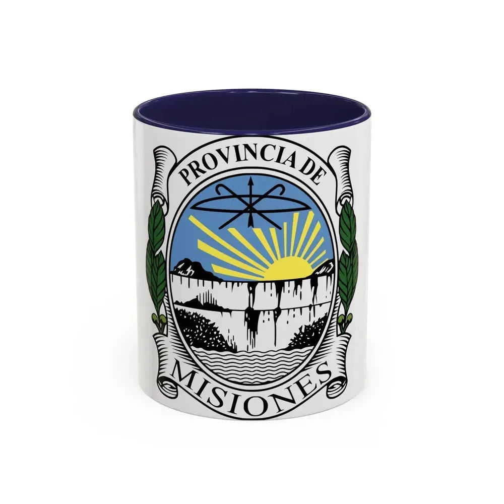 Coat of Arms Misiones Argentina - Accent Coffee Mug 11oz Navy - Go Mug Yourself