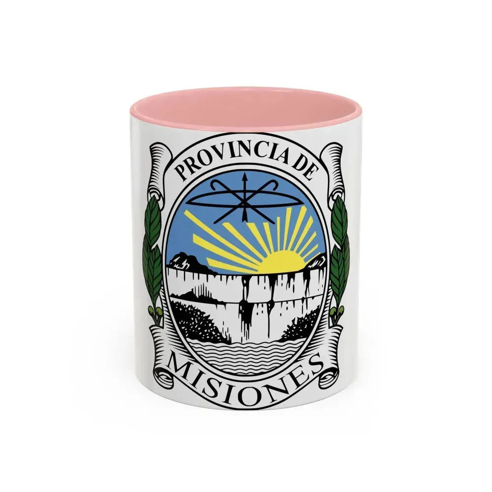 Coat of Arms Misiones Argentina - Accent Coffee Mug 11oz Pink - Go Mug Yourself