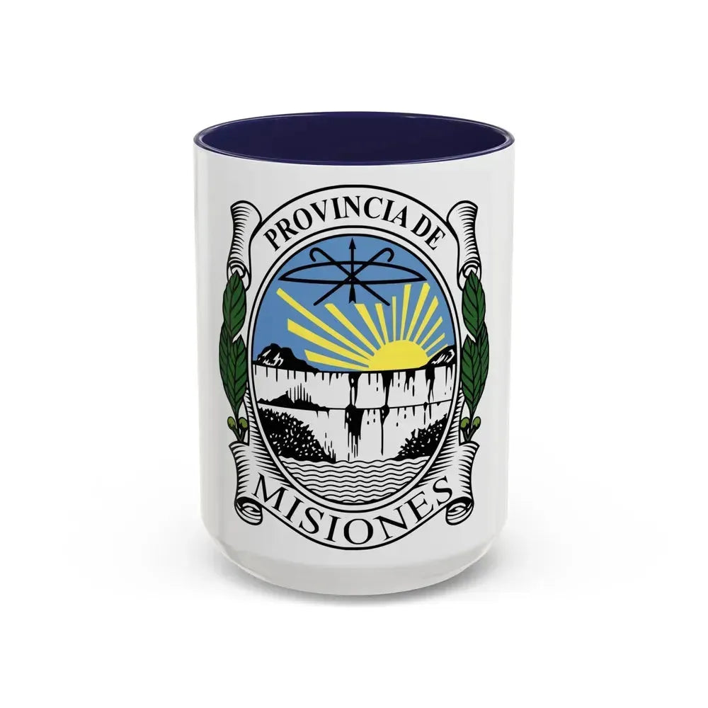 Coat of Arms Misiones Argentina - Accent Coffee Mug 15oz Navy - Go Mug Yourself