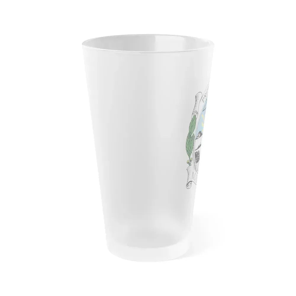 Coat of Arms Misiones Argentina - Frosted Pint Glass 16oz - Go Mug Yourself