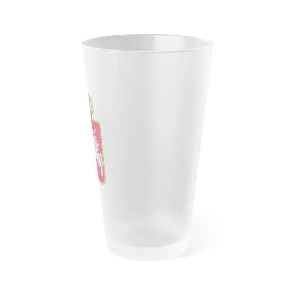 Coat of arms November Uprising - Frosted Pint Glass 16oz - Go Mug Yourself