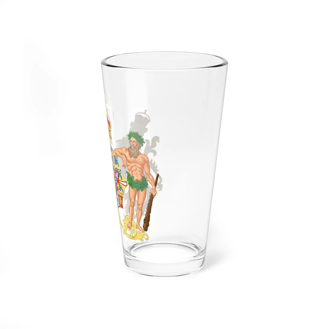 Coat of Arms of Alexandra of Denmark as Princess of Wales (Denmark) (Coat of Arms) Pint Glass 16oz - Go Mug Yourself